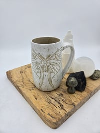 Image 2 of White Luna Moth Mug