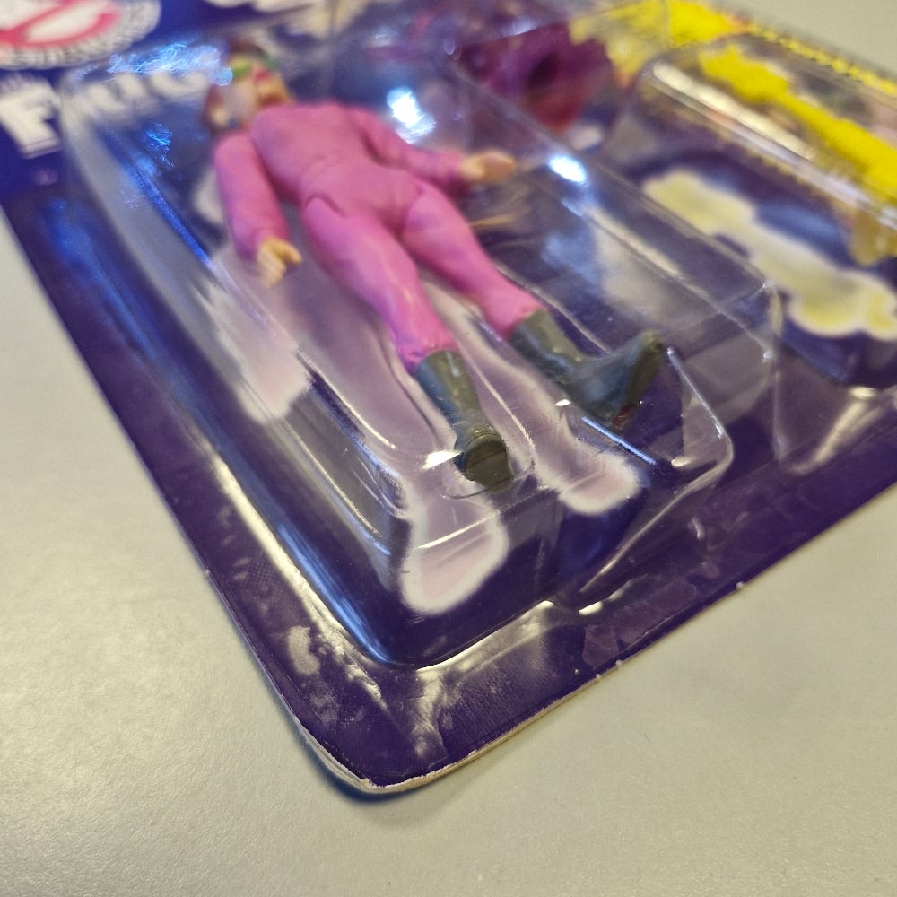 Image of Kenner The Real Ghostbusters Fright Features Janine Melnitz & Tickler Ghost Figure (Carded)