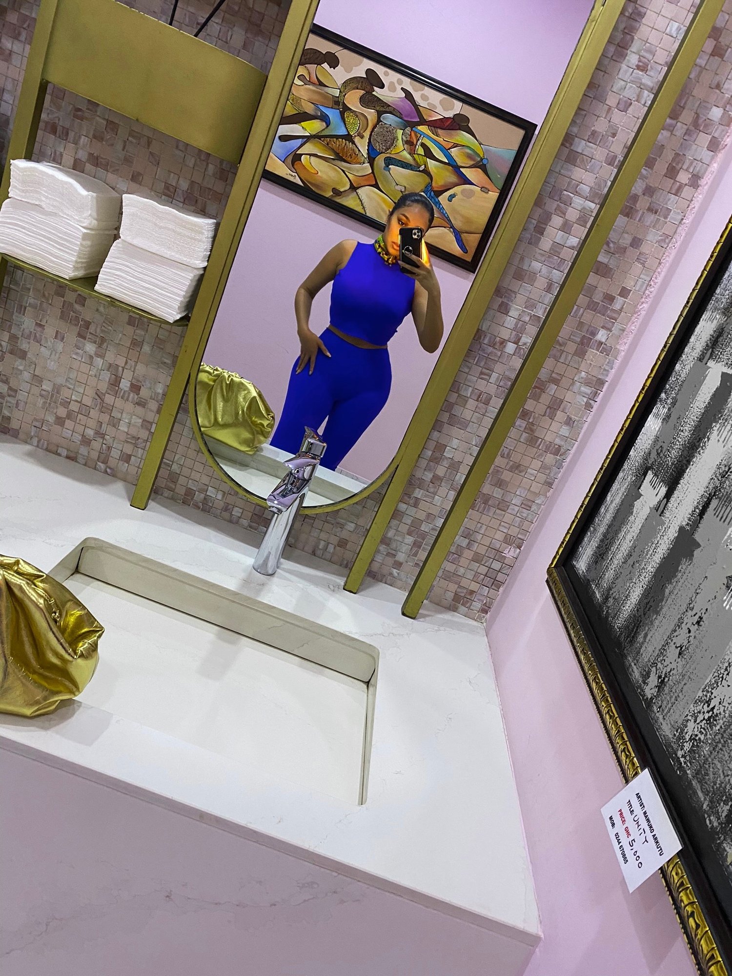Image of ROYAL BLUE CUSTOM SEAMLESS 2-PIECE SET (MEDIUM)