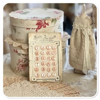 Image 2 of Vintage french Haute Nouveaute pink Button card
