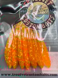 Orange Yellow Smoke Minnow 7 pcs