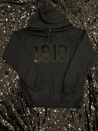 Image 2 of PREORDER 1913 BLACK SEQUIN HOODIE