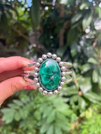 Image 1 of Malachite Statement Cuff 5.75”