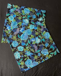 Image 4 of Japanese Blue Floral Pillow Cases (PAIR)