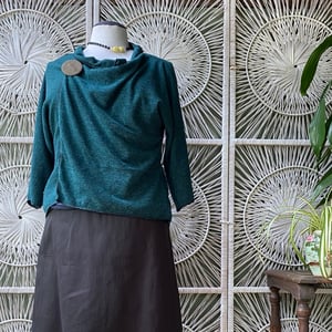 Image of Green mid sleeve wrap Cardi L-XXL
