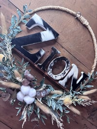 Image 1 of Flower Name Hoops 