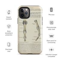 Image 3 of Antique Bookpage Detailed Anatomical Illustration Finger Bones Tough Case for iPhone®