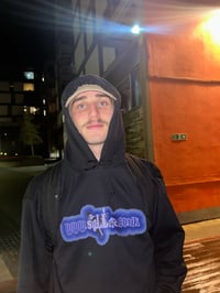 Image 3 of "WWW.SALLAZ.CO.UK" Hoodie. (BLACK.)