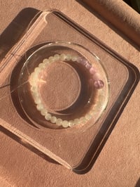 Image 4 of moonstone白月光紫水晶手链