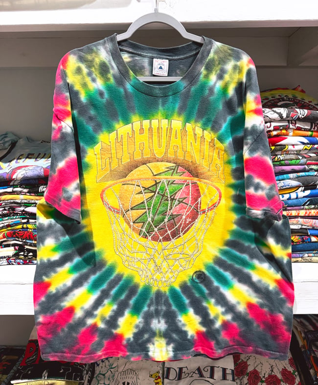 Grateful Dead 1996 Lithuania Basketball T-Shirt - Size XXL
