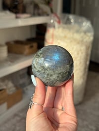 Image 6 of BLUE LABRADORITE SPHERE -MADAGASCAR- C