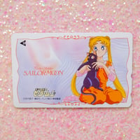 Image 1 of Sailor Moon Telephone Card (Usagi + Luna)