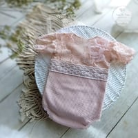 Image 1 of Photo props | sitter romper - Sophia - powder pink