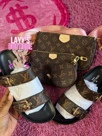 Brown LV Purse Set