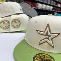 Image 1 of New Era 59Fifty Chrome Matcha Metallic Copper 
