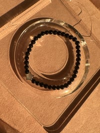Image 9 of Black agate bracelet 极细黑玛瑙手链