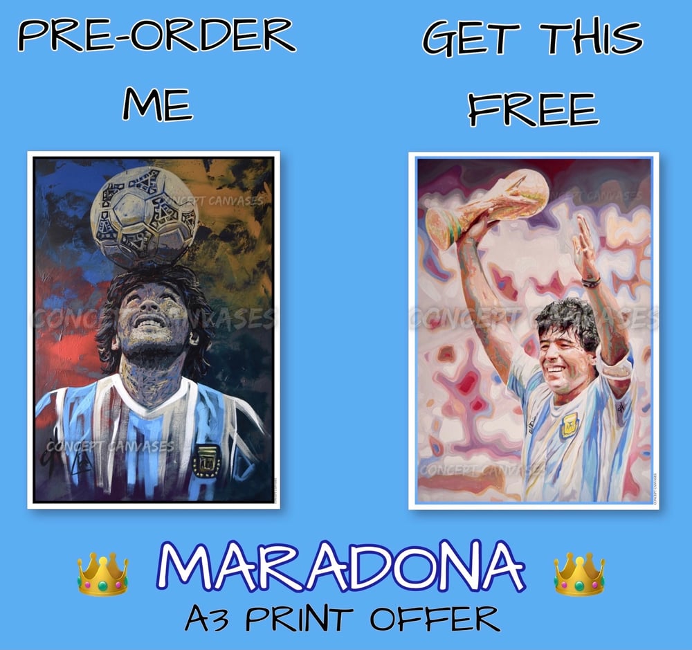 Image of Maradona ‘D10S’ A3 Print 