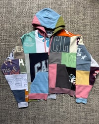 Image 1 of Recycled Patchwork Zip Hoodie 
