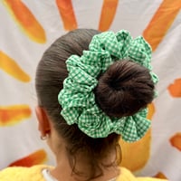 green gingham