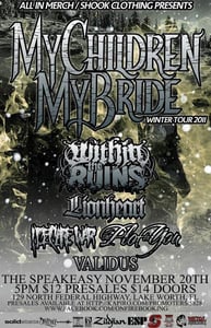 Image of Presales for MCMB|Within The Ruins|Lionheart|I Declare War|The Plot In You @ Speakeasy