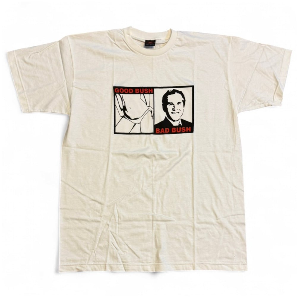Image of 2000s Good Bush Bad Bush Humor Graphic Tee (XL)