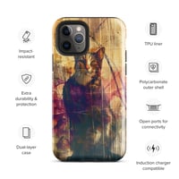 Image 4 of Beautiful Colorful Oil Painting Tabby Cat Inspired Tough Case for iPhone®