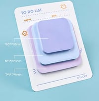 Image 2 of 1peace solid Color sticky Notes 