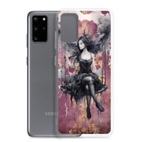 Image 8 of Dark Goth Fairy Maroon Clear Case for Samsung®