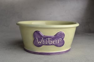 Image of Dog Bowl Set Smooth Sided Food & Water