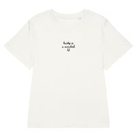 Image 2 of THE CASUAL COOL GIRL T - LUCKY IS A MINDSET 