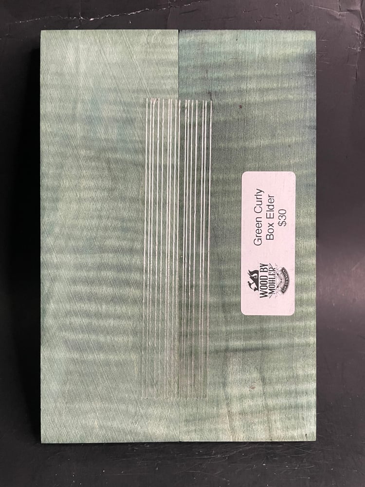 Image of Curly Box Elder Knife Scales CBE-05