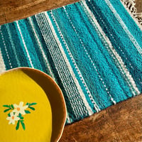 Image 3 of Handwoven Placemat  -  Sea