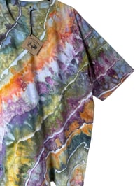 Image 5 of XXL Adult 100% Combed Cotton T-Shirt in Appalachian Sunset Geode Ice Dye 