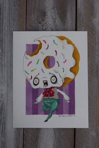 SCARY DONUT (ORIGINAL ILLUSTRATION)