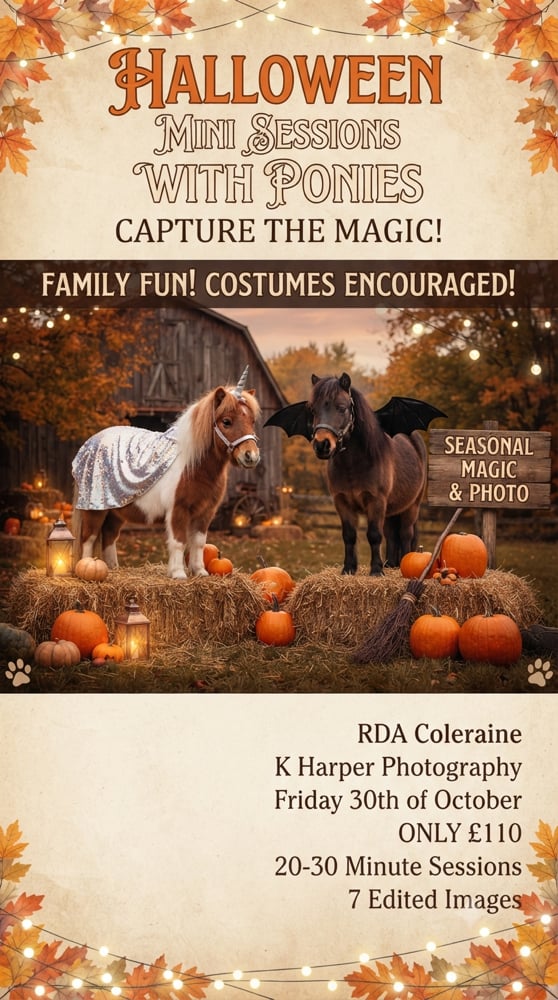 Image of Outdoor Halloween Photo session retainer