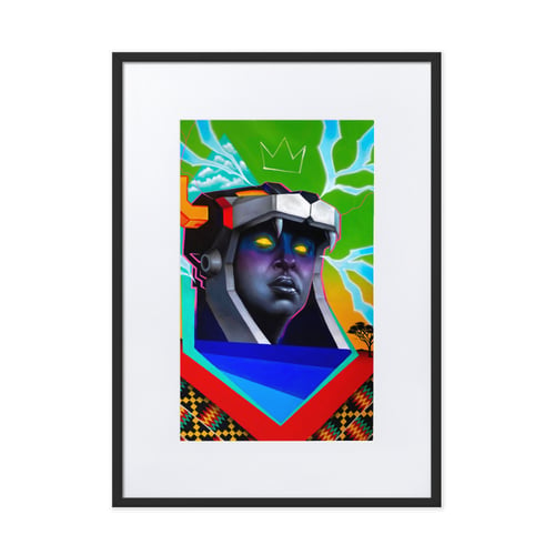 Image of GoLion TRIUMPHANT Framed Art Print