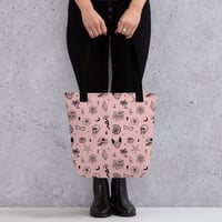 Image 2 of Occult Beach Pink Tote bag