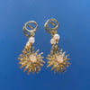 Pearl sun earrings  