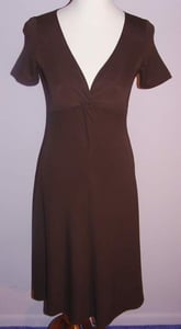Image of Michael Kors Chocolate Brown Jersey Dress