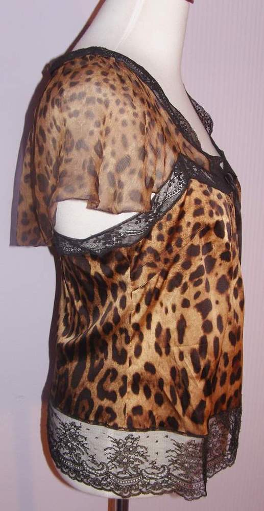 Image of Dolce & Gabbana Animal Print Blouse