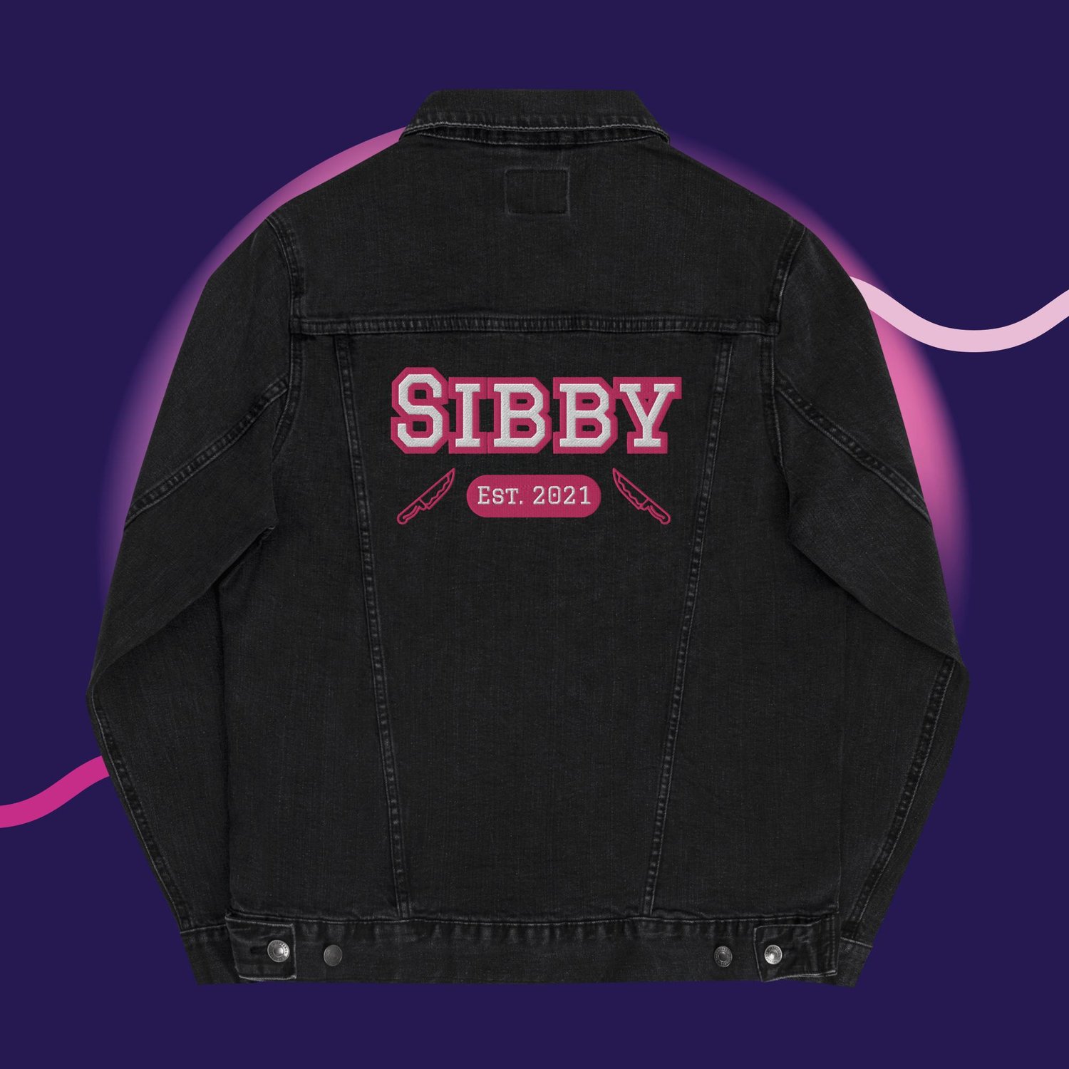 Image of Sibby embroidery Unisex denim jacket