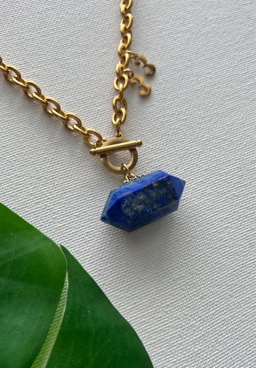 Image of MY ROCK  • Lapis Lazuli Angel Number Necklace