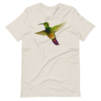 Image 3 of Colibrí Dorado de Puerto Rico | Puerto Rican Mango Hummingbird Unisex T-Shirt