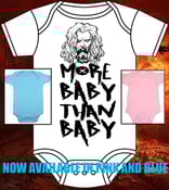 Image of ROB/WHITE ZOMBIE "MORE BABY THAN BABY" ONESIE ONE PIECE BODYSUIT