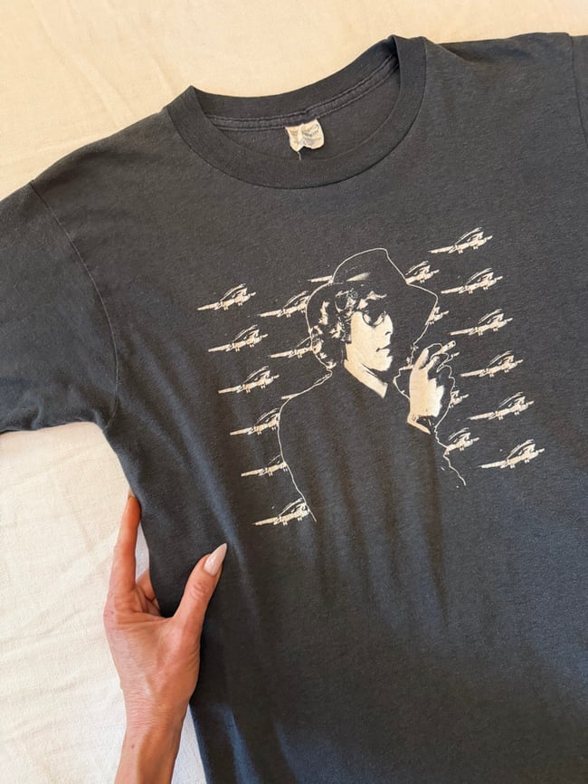 rare vintage Warren Zevon concert t shirt band tee