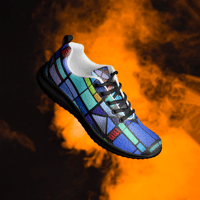 Image 2 of Women’s athletic shoes (stained glass)