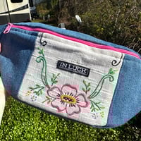 Image 1 of Embroidered Flower Fanny