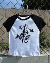 Image 2 of ✶ flail + rose baby tee ✶