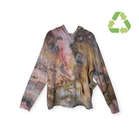 Image 1 of ♻️ UPCYCLED XL Lightweight Hoodie Tee in Mojave Ice Dye