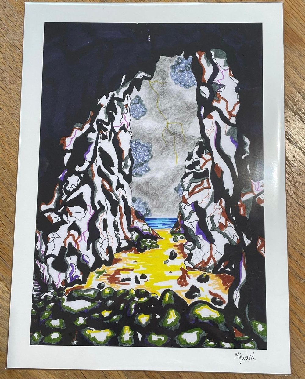 Image of Caves At Plemont Print